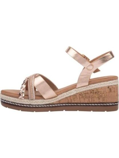 SANDALIA CUÑA TRENZA ROSEGOLD VI LINE - Image 5