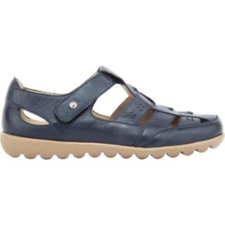 SANDALIA DE PIEL AZUL MARINO JARKING SHOES