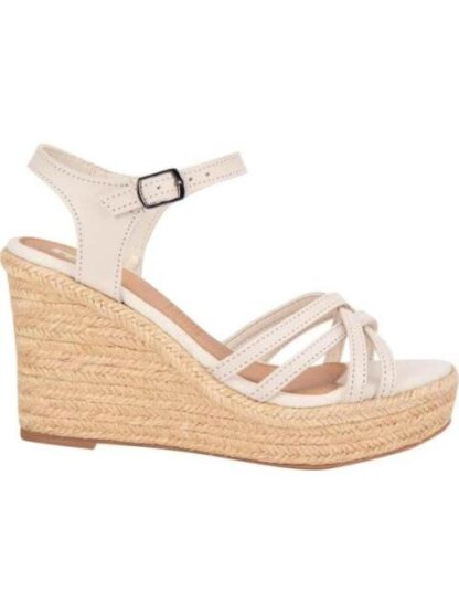 SANDALIA DE PIEL BEIGE/HUESO EFE
