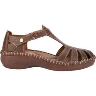 SANDALIA DE PIEL CAMEL SHOSH
