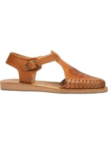 SANDALIA DE PIEL CAMEL VIVIS SHOES KIDS