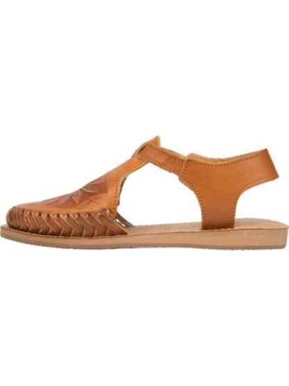 SANDALIA DE PIEL CAMEL VIVIS SHOES KIDS - Image 5