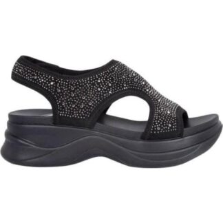 SANDALIA DEPORTIVA CON BRILLOS NEGRO PROKENNEX