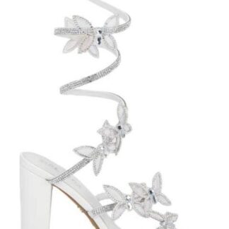 SANDALIA ESPIRAL MARIPOSAS BLANCO BELINDA PEREGRIN