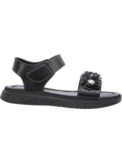 SANDALIA FLORES NEGRO VIVIS SHOES KIDS