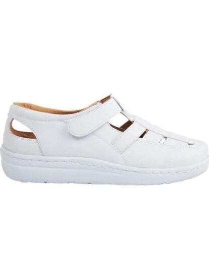 SANDALIA FORRO PIEL BLANCO SHOSH CONFORT