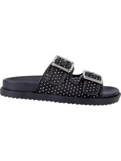 SANDALIA HEBILLAS NEGRO VI LINE FASHION