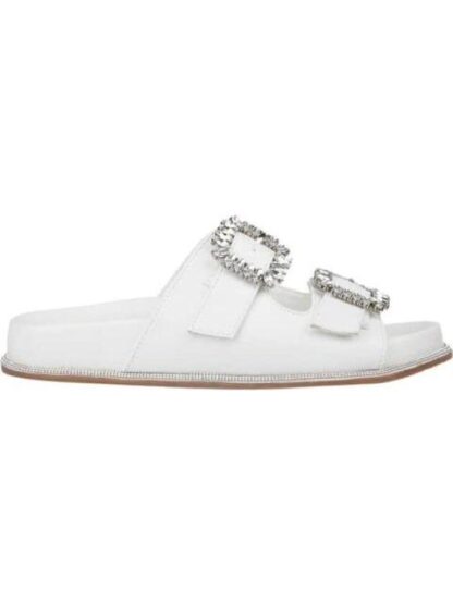 SANDALIA HEBILLAS PEDRERIA BLANCO VI LINE FASHION