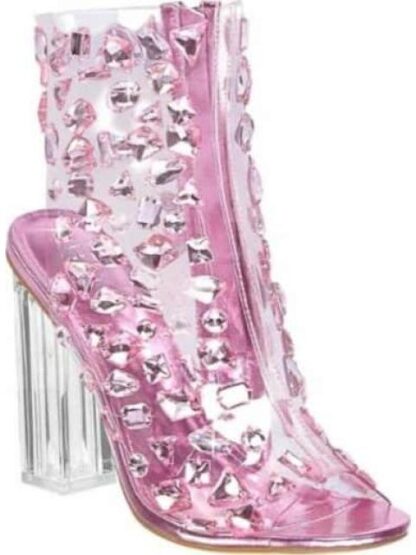 SANDALIA MICA CON BRILLOS ROSA THALIA SODI