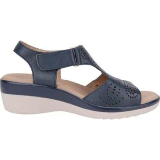 SANDALIA PERFORADA AZUL MARINO FLEXI