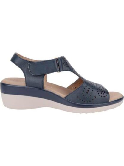 SANDALIA PERFORADA AZUL MARINO FLEXI