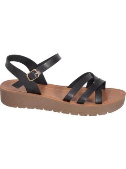 SANDALIA PLANA NEGRO VI LINE - Image 2