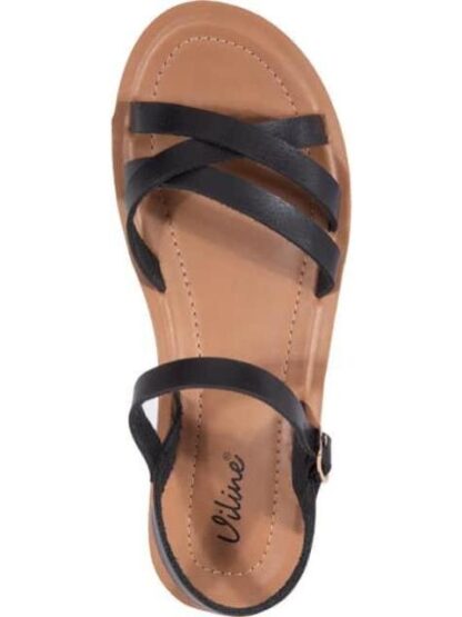 SANDALIA PLANA NEGRO VI LINE - Image 3
