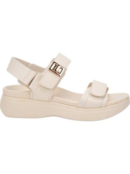 SANDALIA PLANA BEIGE/HUESO VI LINE
