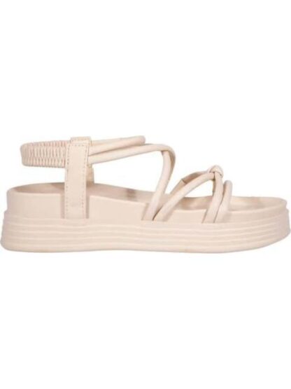 SANDALIA PLANA BEIGE/HUESO VI LINE FASHION