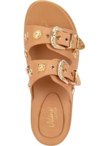 SANDALIA PLANA CAMEL VI LINE FASHION - Image 3