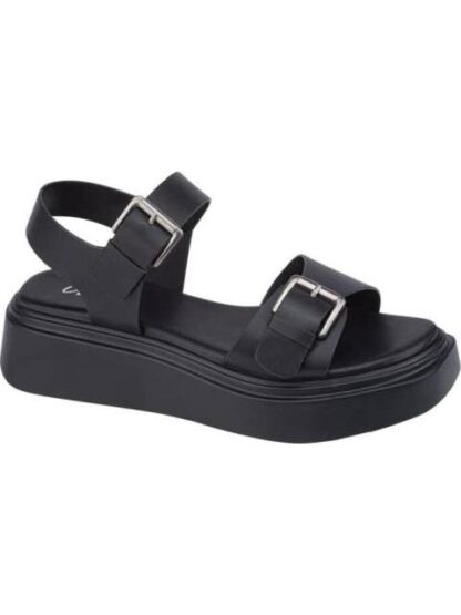 SANDALIA PLANA NEGRO VI LINE - Image 2