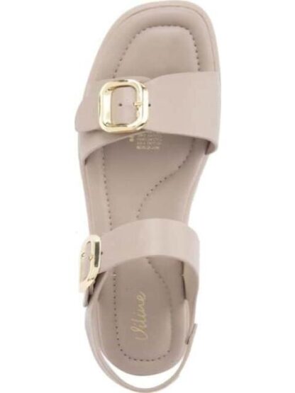 SANDALIA PLANA TAUPE VI LINE - Image 3