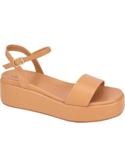 SANDALIA PLANA LISA COGNAC VI LINE - Image 2