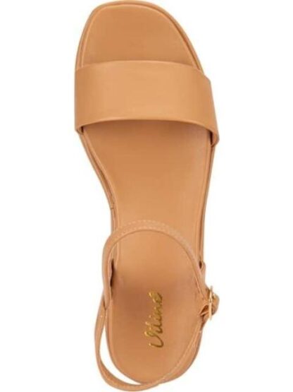 SANDALIA PLANA LISA COGNAC VI LINE - Image 3
