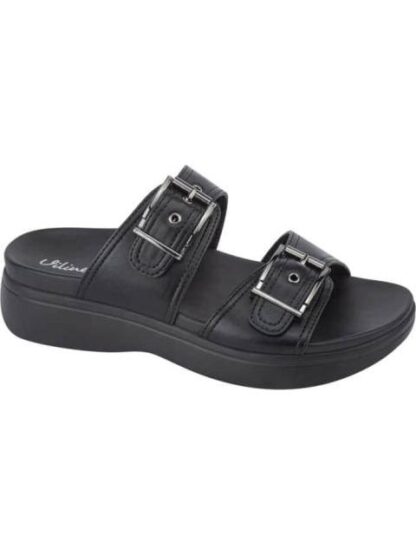 SANDALIA PLANA NEGRO VI LINE - Image 2