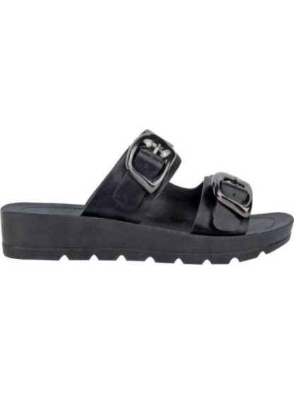 SANDALIA PLANA NEGRO VI LINE