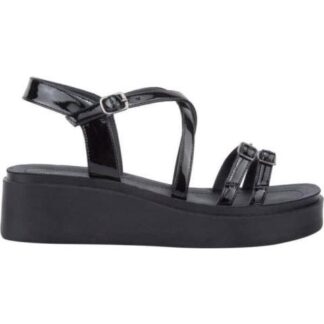 SANDALIA PLANA NEGRO VI LINE
