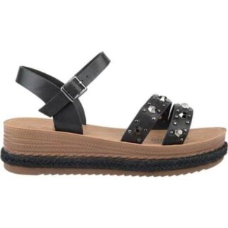 SANDALIA PLANA NEGRO VI LINE