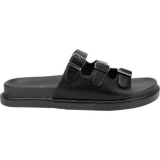 SANDALIA PLANA NEGRO VI LINE