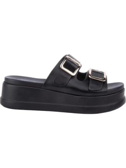 SANDALIA PLANA NEGRO VI LINE