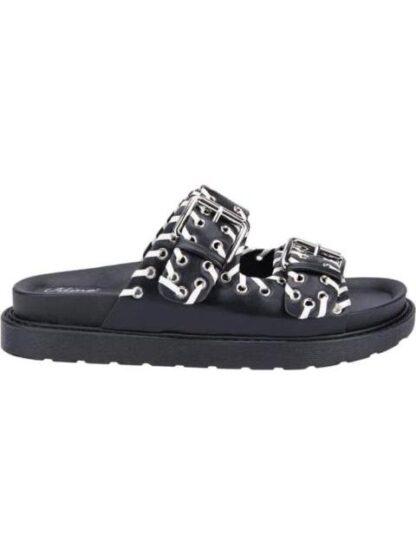 SANDALIA PLANA NEGRO VI LINE FASHION