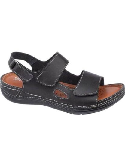 SANDALIA PLANA DE PIEL NEGRO SHOSH - Image 2
