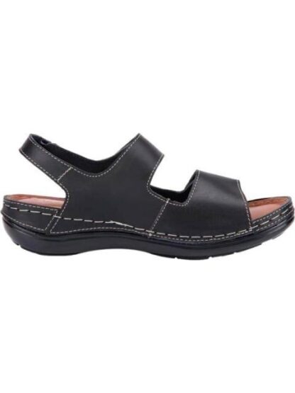 SANDALIA PLANA DE PIEL NEGRO SHOSH - Image 5