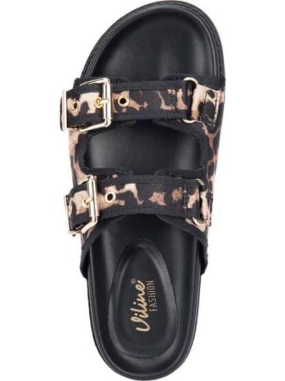 SANDALIA ANIMAL PRINT NEGRO VI LINE FASHION - Image 3