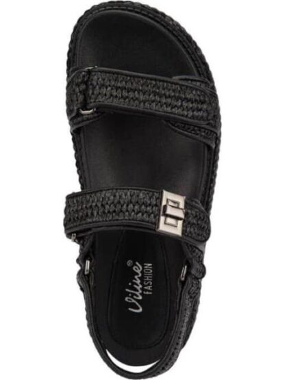 SANDALIA PLANA NEGRO VI LINE FASHION - Image 3
