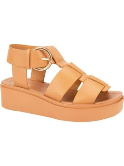 SANDALIA PLANA ROMANA COGNAC VI LINE - Image 2