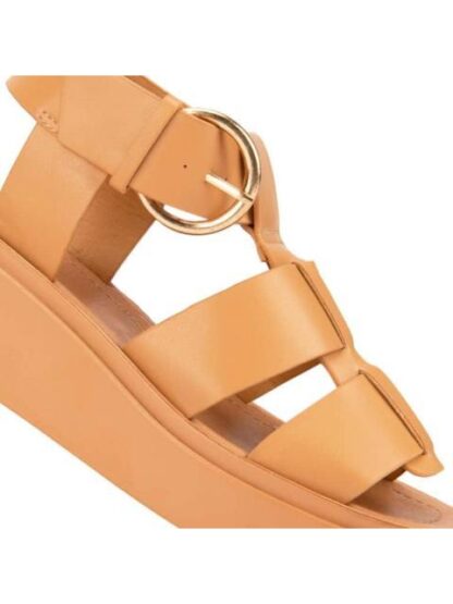 SANDALIA PLANA ROMANA COGNAC VI LINE - Image 6