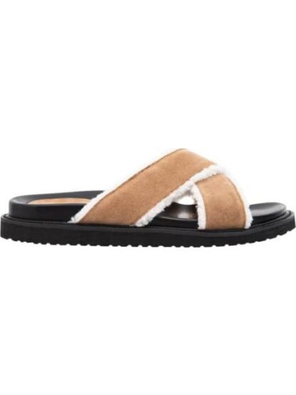 SANDALIA PLANA TAUPE VI LINE FASHION
