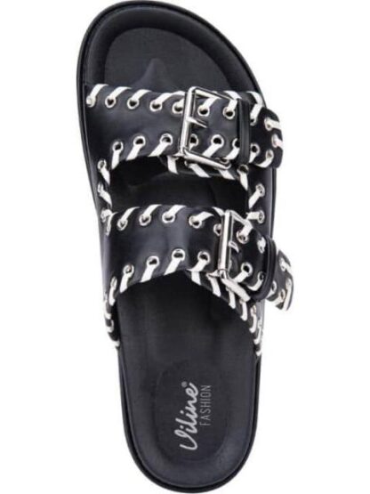 SANDALIA PLANA NEGRO VI LINE FASHION - Image 3