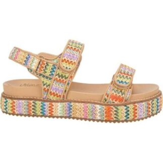 SANDALIA PLANA TEJIDA MULTICOLOR VI LINE FASHION