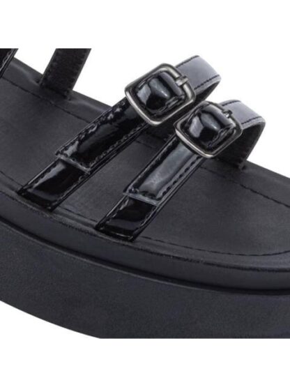 SANDALIA PLANA NEGRO VI LINE - Image 6