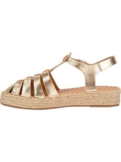 SANDALIA PLANA ORO VI LINE - Image 5