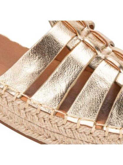 SANDALIA PLANA ORO VI LINE - Image 6
