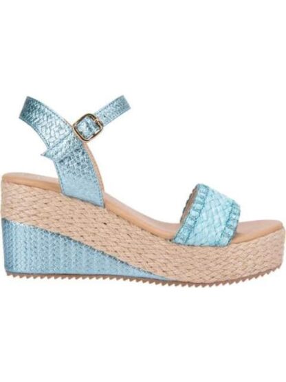 SANDALIA PLATAFORMA AZUL VI LINE