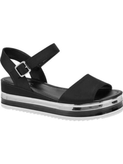 SANDALIA PLATAFORMA BAJA NEGRO VI LINE
