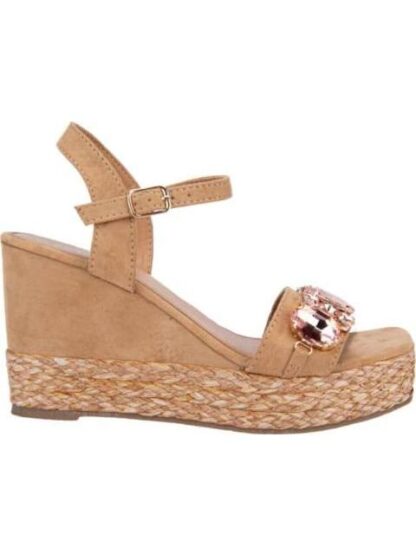 SANDALIA PLATAFORMA CAMEL VI LINE FASHION