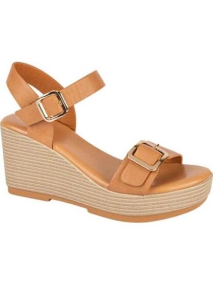 SANDALIA PLATAFORMA CAMEL VI LINE - Image 2