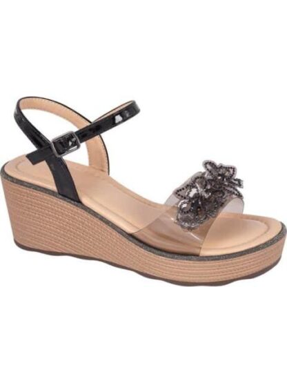 SANDALIA PLATAFORMA MARIPOSAS NEGRO VI LINE FASHION - Image 2