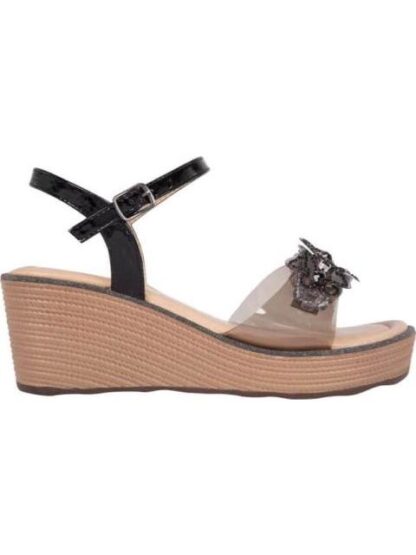 SANDALIA PLATAFORMA MARIPOSAS NEGRO VI LINE FASHION