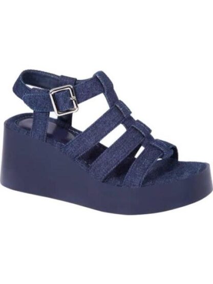 SANDALIA CON PLATAFORMA AZUL MEZCLILLA VI LINE FASHION - Image 2